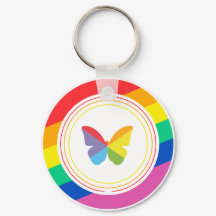 レインボーバタフライLGBTQ+プライドバッジ