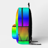 レインボーバックパック プリントバックパック (右)