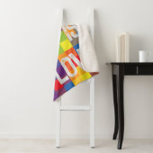 レインボーバッファローチェックプライドプレイドパーソナライズ シェルパブランケット (インサイチュ)