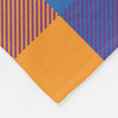 レインボーバッファローチェックプライドプレイド フリースブランケット (角)