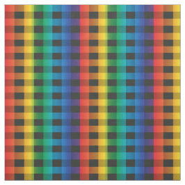 レインボーバッファロー格子布 ファブリック