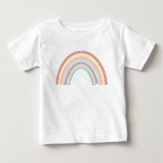 レインボーババ ベビーTシャツ (正面)