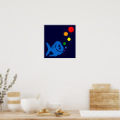 レインボーバブフィッシュ ポスター (キッチン)