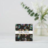 レインボーバブルのハウスキーピングとメイドサービス スクエア名刺 (スタンド正面)