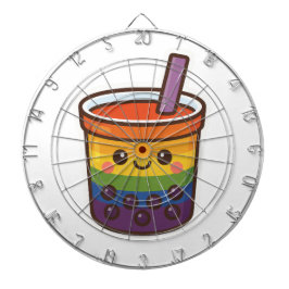 レインボーバブルティーLGBTQ+プライド ダーツボード