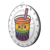 レインボーバブルティーLGBTQ+プライド ダーツボード (正面右)