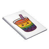 レインボーバブルティーLGBTQ+プライド ノートブック (右側)