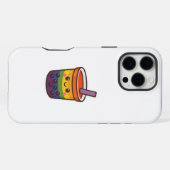 レインボーバブルティーLGBTQ+プライド iPhoneケース (裏面横)