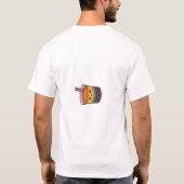 レインボーバブルティーLGBTQ+プライド Tシャツ (裏面)