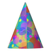 レインボーバブルパーティー帽子 パーティーハット (裏面)