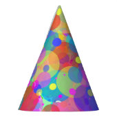 レインボーバブルパーティー帽子 パーティーハット (左)