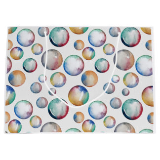 レインボーバブル抱き枕 ラージペーパーバッグ