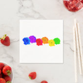 レインボーバラズスイートディライト スタンダードカクテルナプキン (インサイチュ)