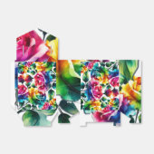 レインボーバラブラック&ホワイト鮮やかフローラ結婚ズ フェイバーボックス (折り畳みなし)