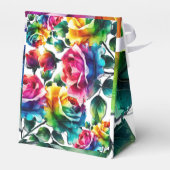 レインボーバラブラック&ホワイト鮮やかフローラ結婚ズ フェイバーボックス (裏面サイド)