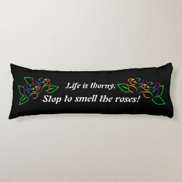 レインボーバラ抱き枕 ボディピロー