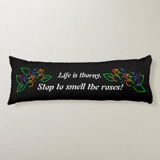 レインボーバラ抱き枕 ボディピロー