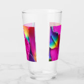 レインボーバラ花びら タンブラーグラス (左)