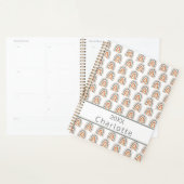 レインボーバラ金ゴールドグレーモノグラム名 プランナー手帳 (ディスプレー)