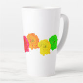 レインボーバラ カフェラテマグ (右アングル)