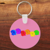 レインボーバラ キーホルダー (正面)