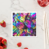 レインボーバラ スタンダードカクテルナプキン (インサイチュ)