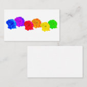 レインボーバラ ノートカード (正面/裏面)