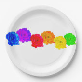 レインボーバラ ペーパープレート (正面)