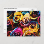 レインボーバラ ポストカード (正面/裏面)