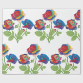 レインボーバラ ラッピングペーパー (フラット)