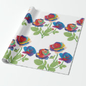 レインボーバラ ラッピングペーパー (アンロールド)