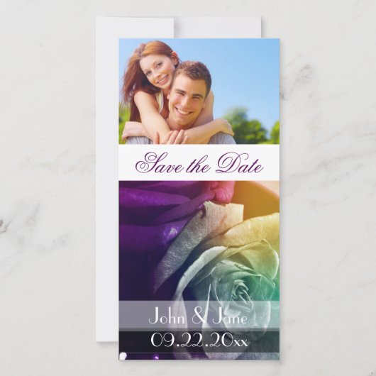 レインボーバラ/写真「日付を保存」 セーブザデート (正面)