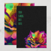 レインボーバラ 招待状 (正面/裏面)