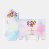 レインボーバルーンガール1stバースデークラウドピンク感謝してい フェイバーボックス (折り畳みなし)