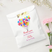 レインボーバルーンガール1stバースデーピンクありがとう フェイバーバッグ (封をした状態)