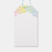 レインボーバルーンサンキューラベル誕生日パーティー ギフトタグ (裏面)