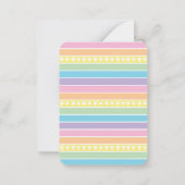 レインボーバレンタインカスタム教室バレンタイン ノートカード (裏面)