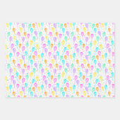 レインボーバースデーパーティラッピング紙 ラッピングペーパーシート (正面2)