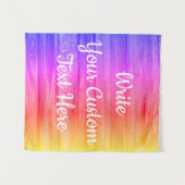 レインボーバースデーパーティー写真ブース背景プロップ タペストリー (正面(横))