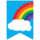 レインボーバースデーパーティー バンティングフラッグ (第1の旗)