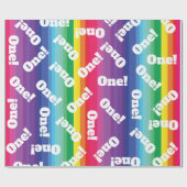 レインボーバースデーパーティー ラッピングペーパー (フラット)