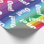 レインボーバースデーパーティー ラッピングペーパー (角)