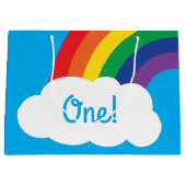 レインボーバースデーパーティー ラージペーパーバッグ (正面)