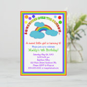 レインボーバースデーパーティ招待状 招待状 (スタンド正面)