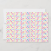 レインボーバースデーパーティ招待状 招待状 (裏面)