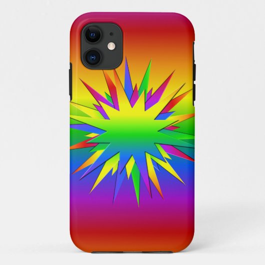 レインボーバーストiPhone 5ケースメイト Case-Mate iPhoneケース (裏面)