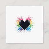 レインボーバーストQRコード エンクロージャーカード (裏面)