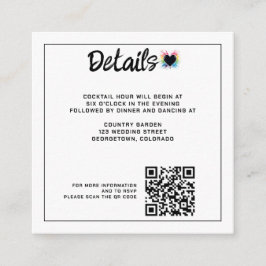 レインボーバーストQRコード エンクロージャーカード