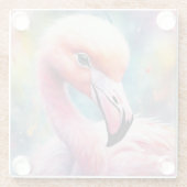 レインボーバーズフラミンゴ2 ガラスコースター (裏面)