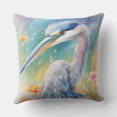 レインボーバーズブルーヘロン2 クッション (裏面)